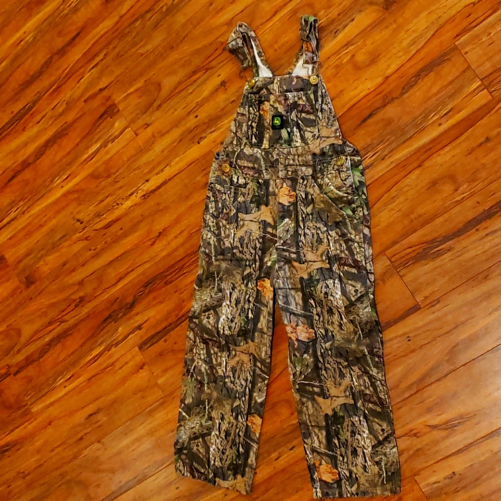 Boys John Deere Camouflage Overalls Size 7